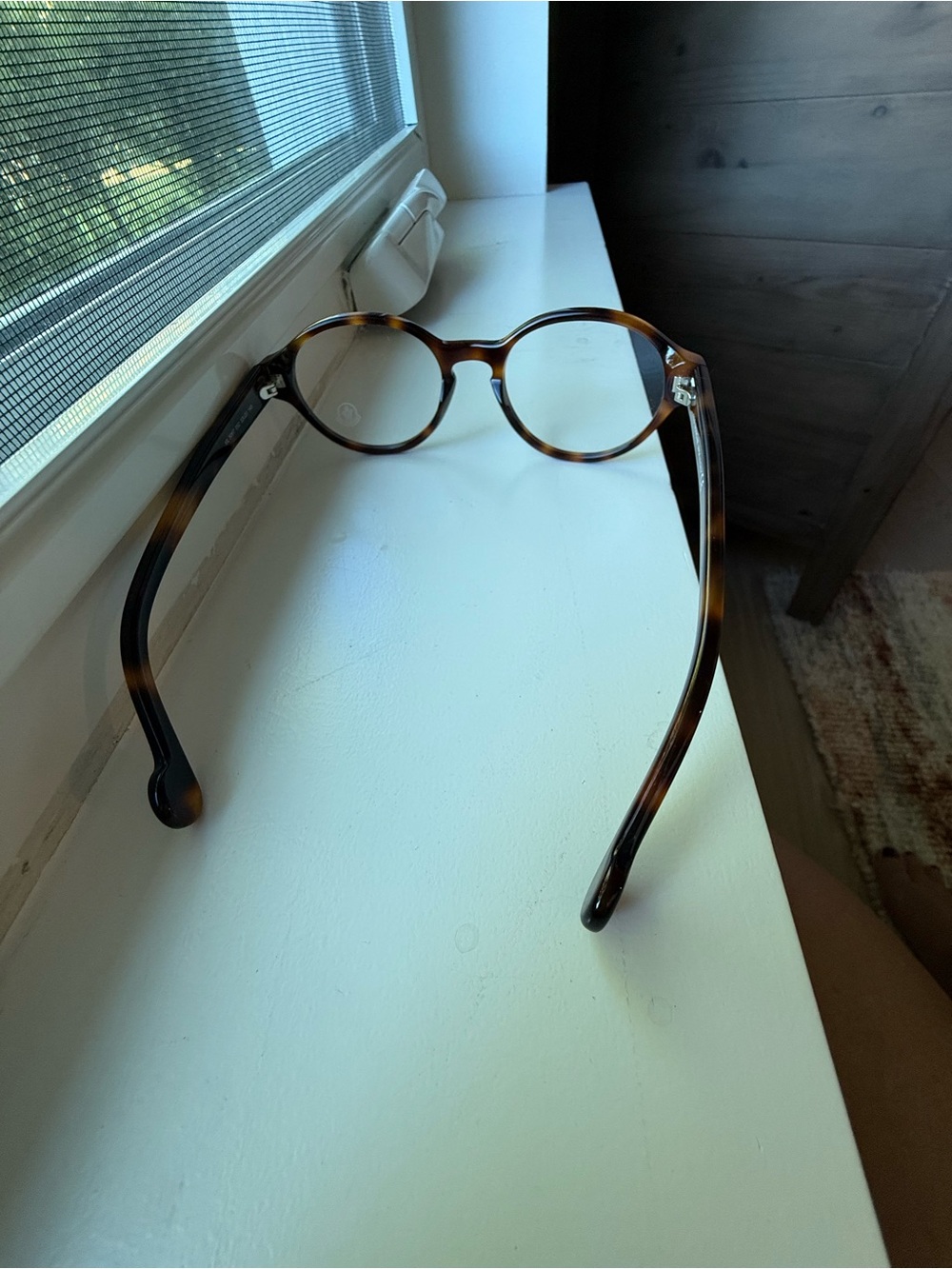 Moncler Tortoiseshell Round Eyeglass Frames - Picture 4 of 10